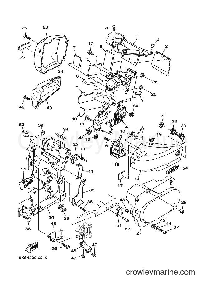 Yamaha Motors XVS1100A (5KSB) [110] - SIDE COVER