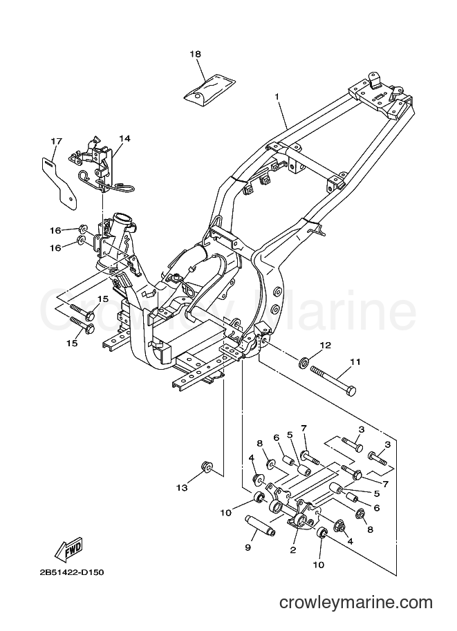 Yamaha Motors AT115C (2D51) [010] - FRAME