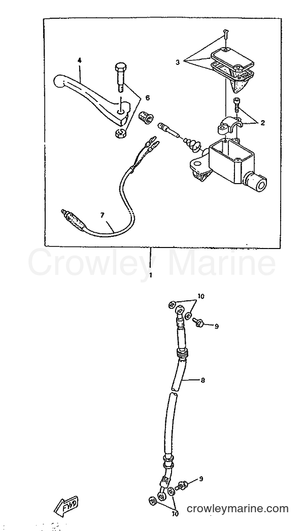 1996 Scooter CW50RSP - CW50RSP (4UR1) [999] - FRONT MASTER CYLINDER