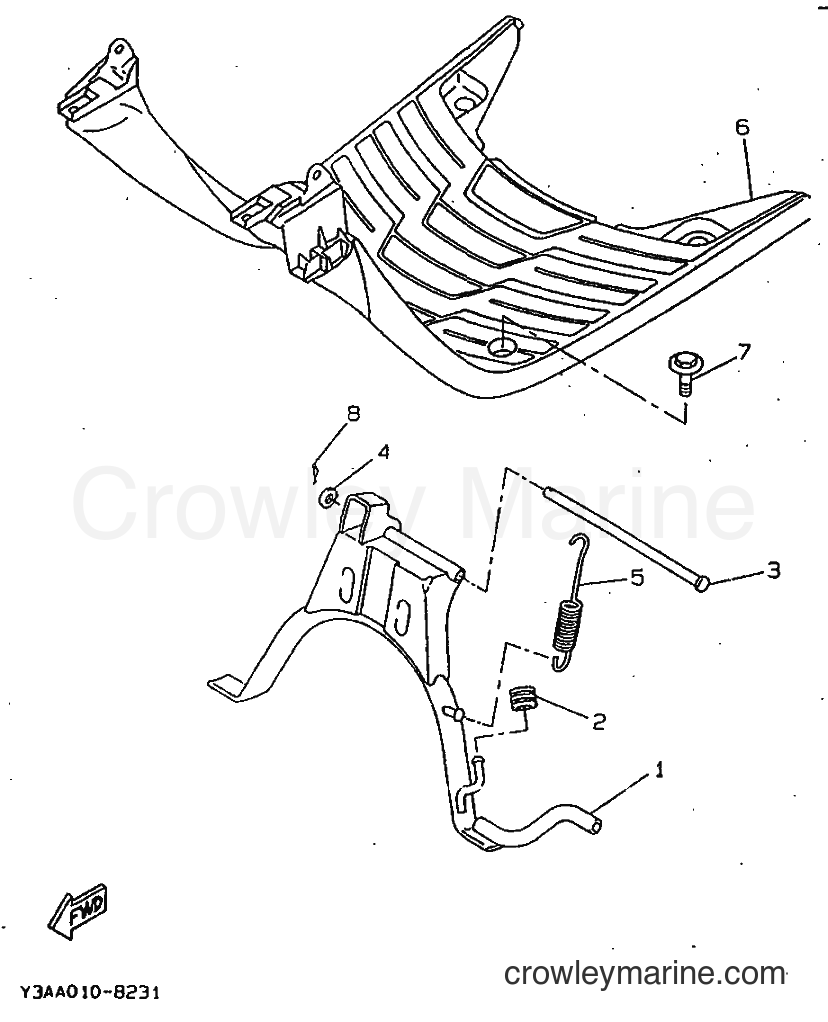 1998 Scooter CW50 - CW50 (4VVF) [010] - STAND & FOOTREST