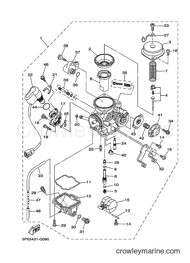 2008 Scooter AT135 - AT135 (5P04) [010] - CARBURETOR