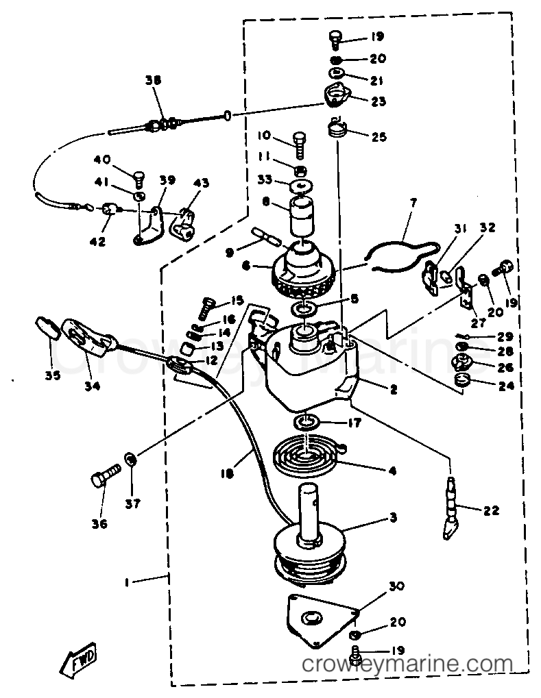 Yamaha Motors T9.9EXHR - STARTER