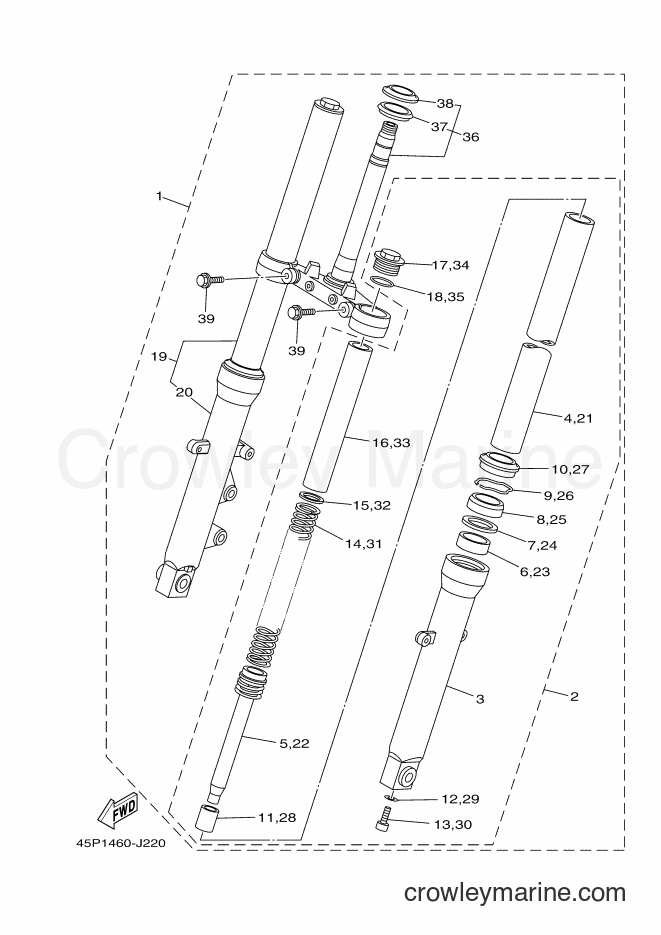2017 Street Bike FZN150 - FZN150 (2UP3) [010] - FRONT FORK