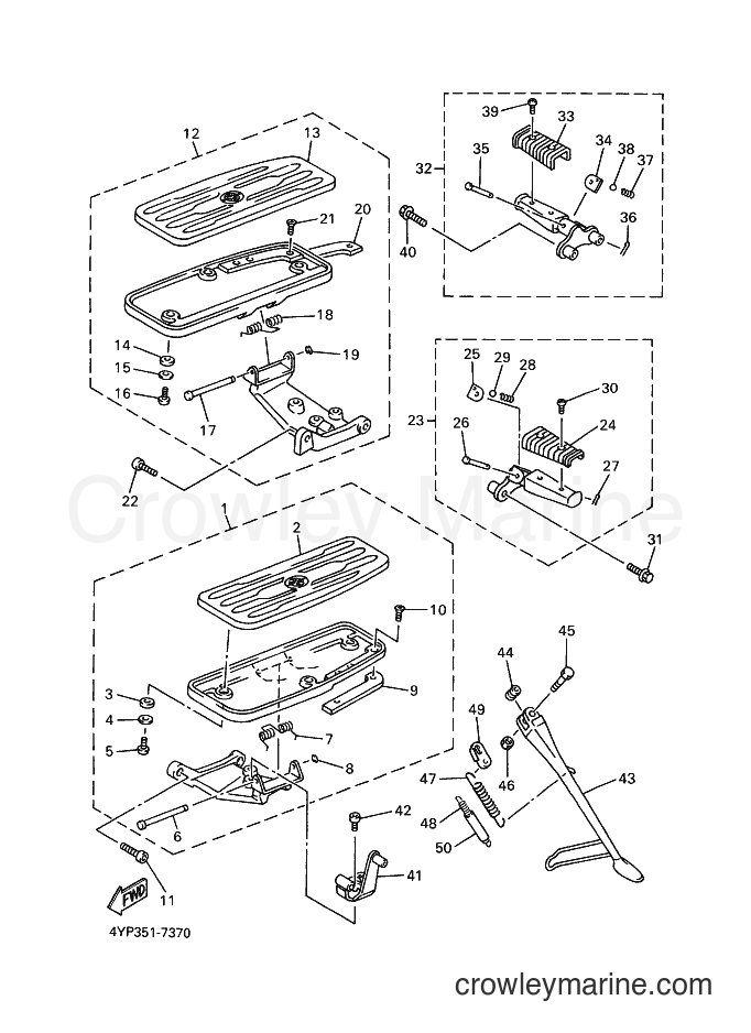 Yamaha Motors XVZ1300A (4YP1) [050] - STAND & FOOTREST
