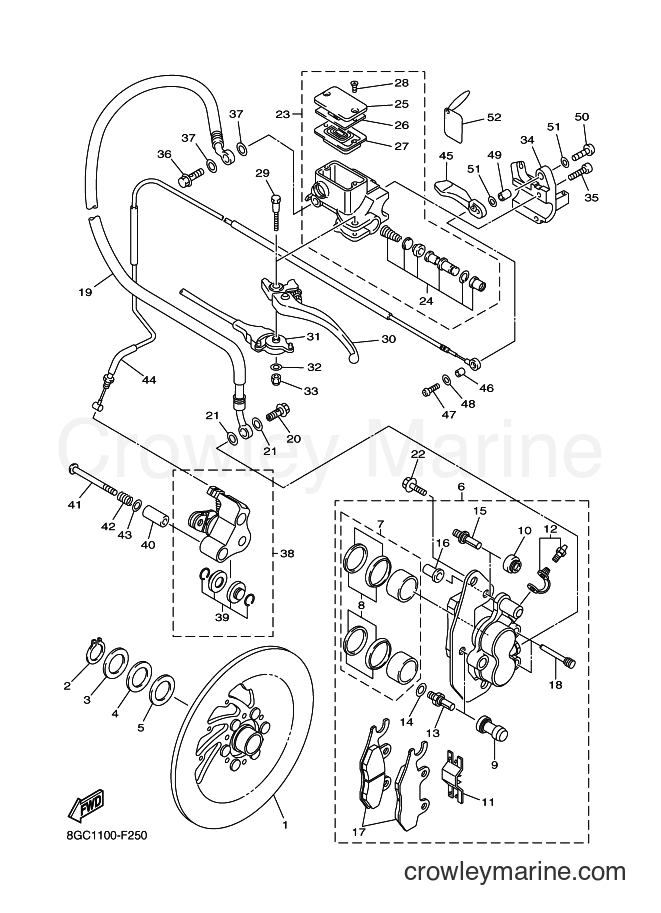 Yamaha Motors RT50FX (8GN2) [010] - BRAKE
