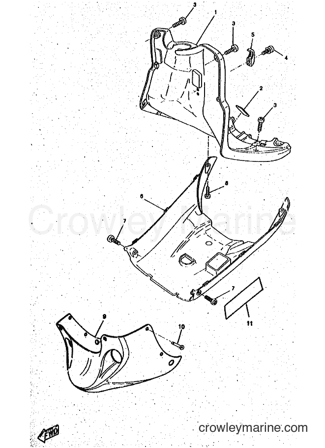 1998 Scooter CW50RSP - CW50RSP (4WS6) [010] - LEG SHIELD