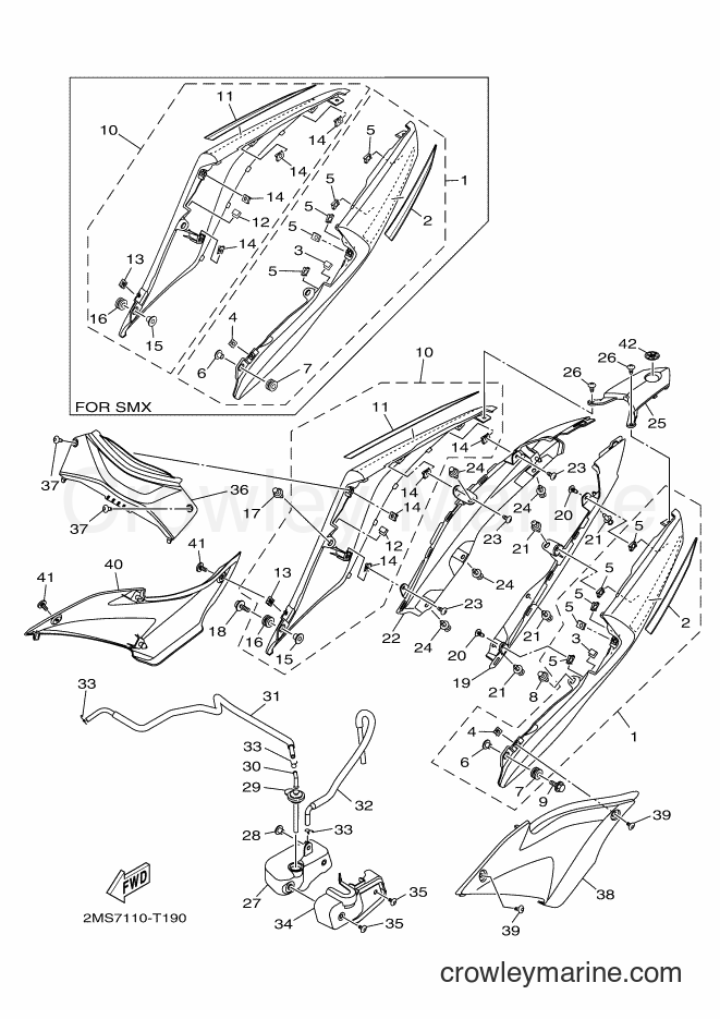 Yamaha Motors YZF-R3A (BR57) [010] - SIDE COVER