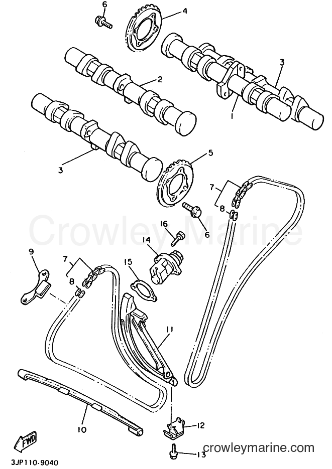 2000 Cruiser VMX12 - VMX12 (5GK2) [010] - CAMSHAFT & CHAIN