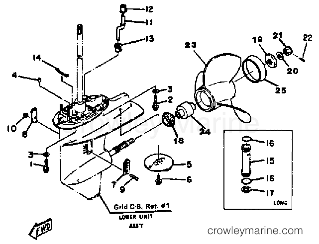 Yamaha Motors 25LK - LOWER DRIVE 2