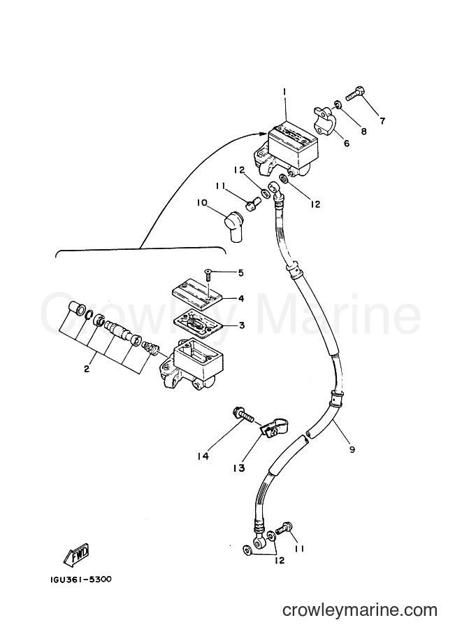 1987 Sport Bike TZR125 - TZR125 (2RH) [999] - FRONT MASTER CYLINDER