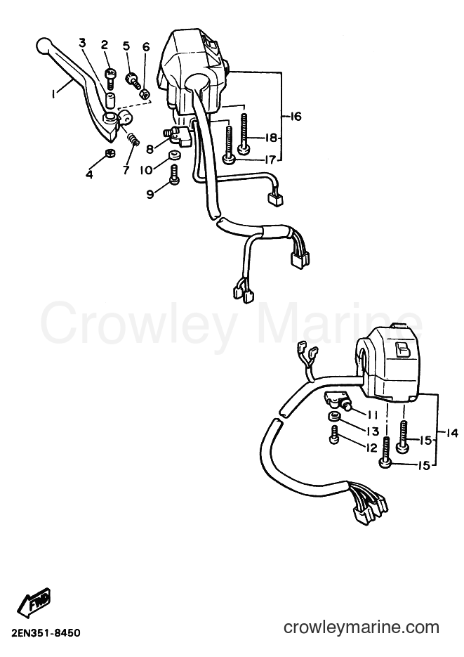 Yamaha Motors VMX12 (3LR7) [999] - HANDLE SWITCH & LEVER