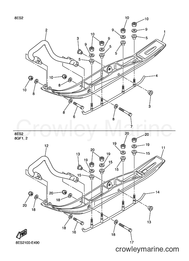 2006 Snowmobile RS10 - RS10 (8ES2) [020] - ALTERNATE SKI