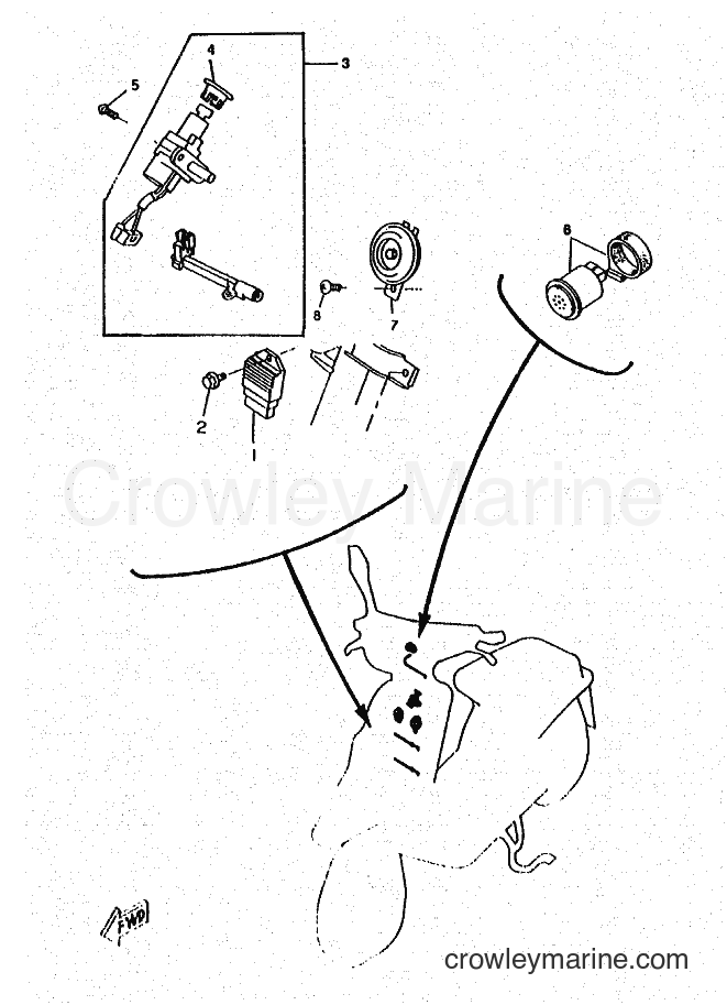 1996 Scooter CW50RSP - CW50RSP (4WS2) [010] - ELECTRICAL 1