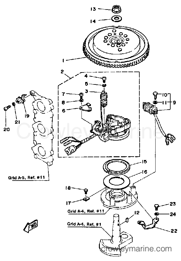 Yamaha Motors PRO50LH - CDI MAGNETO