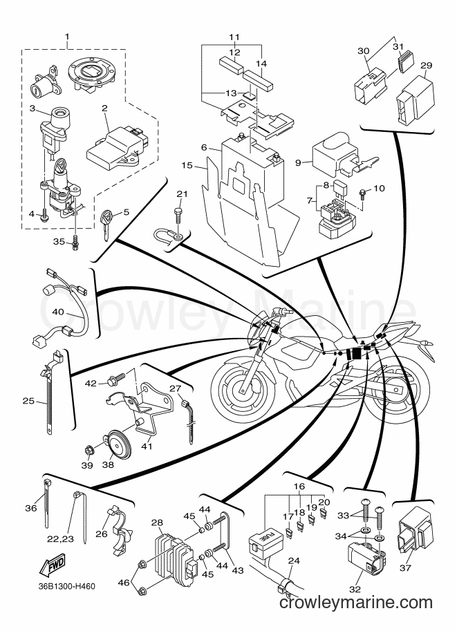 2009 Street Bike XJ6NA - XJ6NA (36B1) [010] - ELECTRICAL 2
