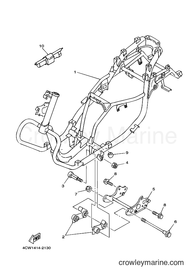 1994 Scooter XC125T - XC125T (4LA2) [999] - FRAME