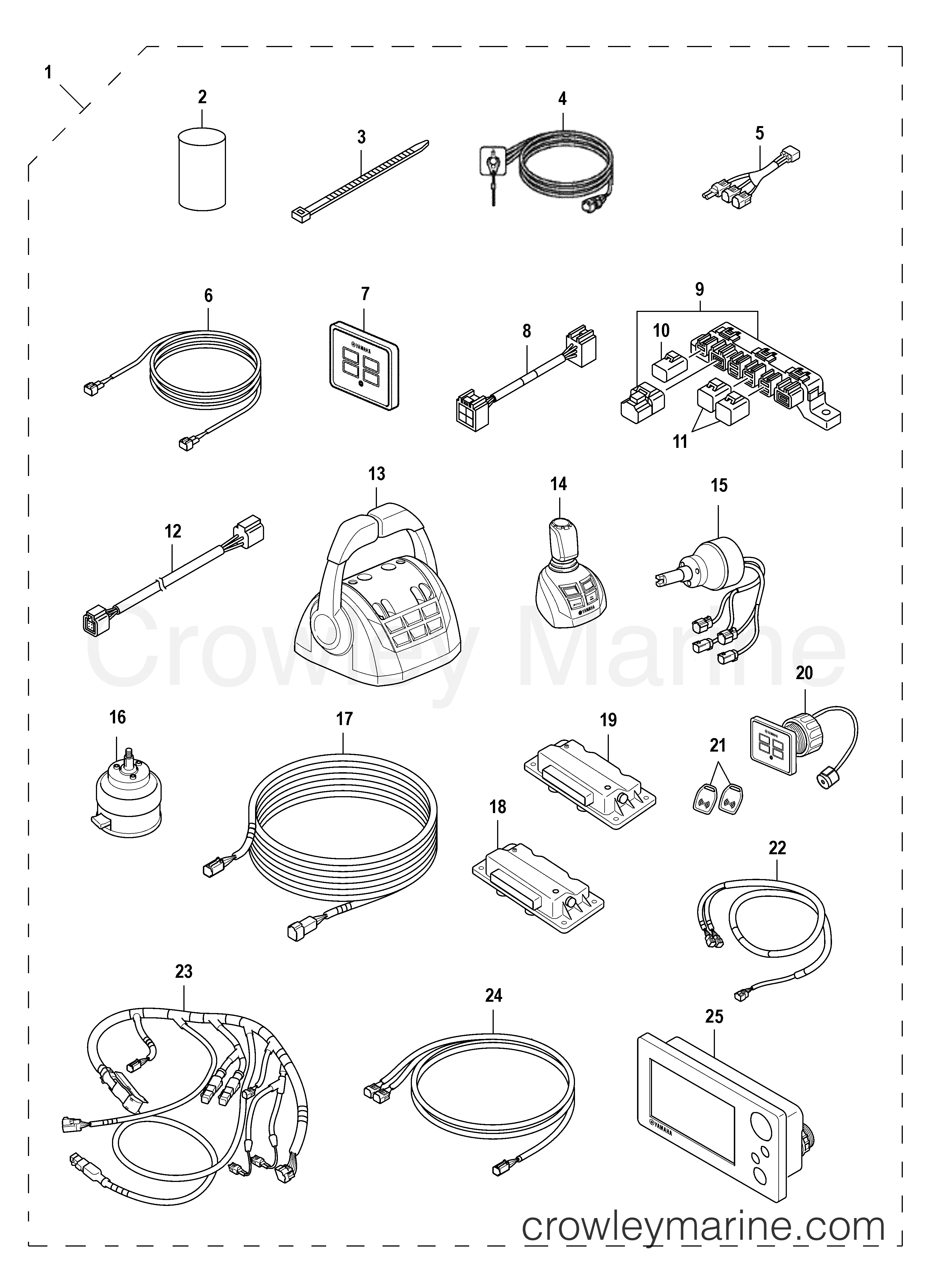 Yamaha Motors Helm Master 2013 - MAIN STATION KIT (TWIN)