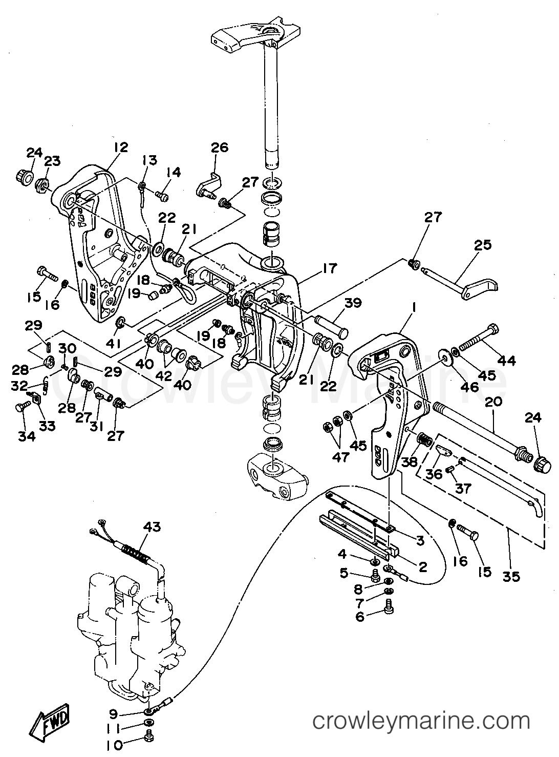 Yamaha Motors C75TLRT - BRACKET 1