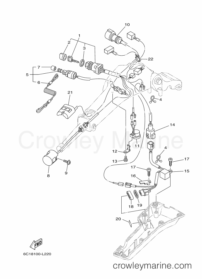 Yamaha Motors F60CETL (6C58) [240] - STEERING 2
