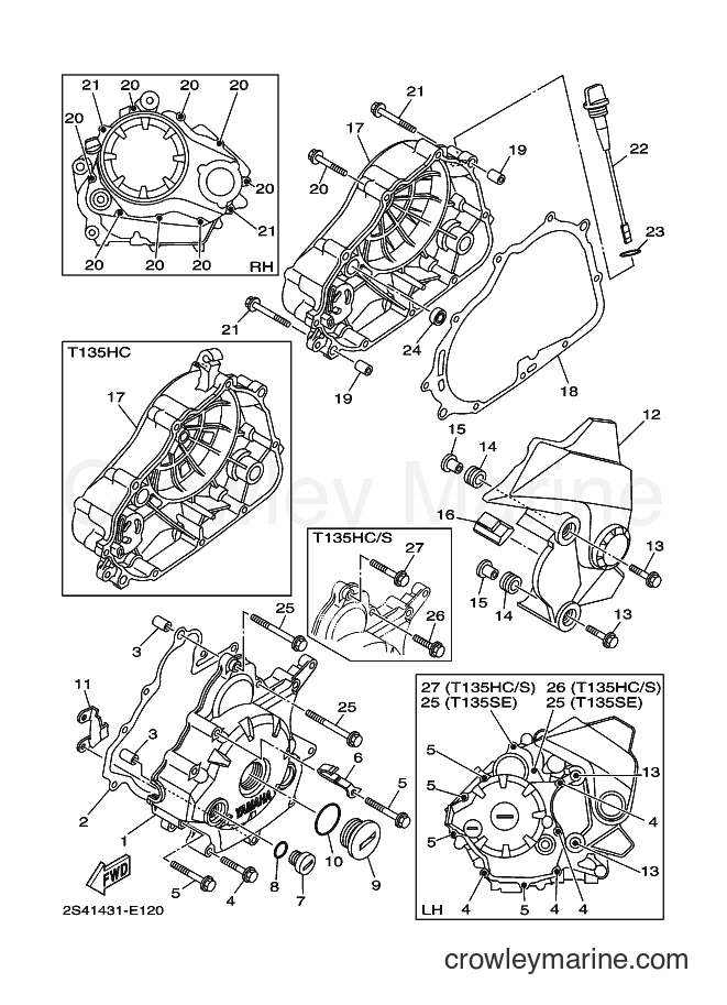 2007 Scooter LB-135D - LB-135D (2S44) [010] - CRANKCASE COVER 1