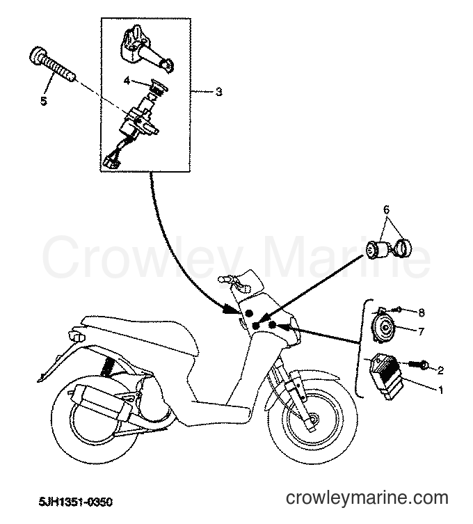 2001 Scooter EW50 - EW50 (5JH3) [020] - EQUIPO ELECTRICO 1