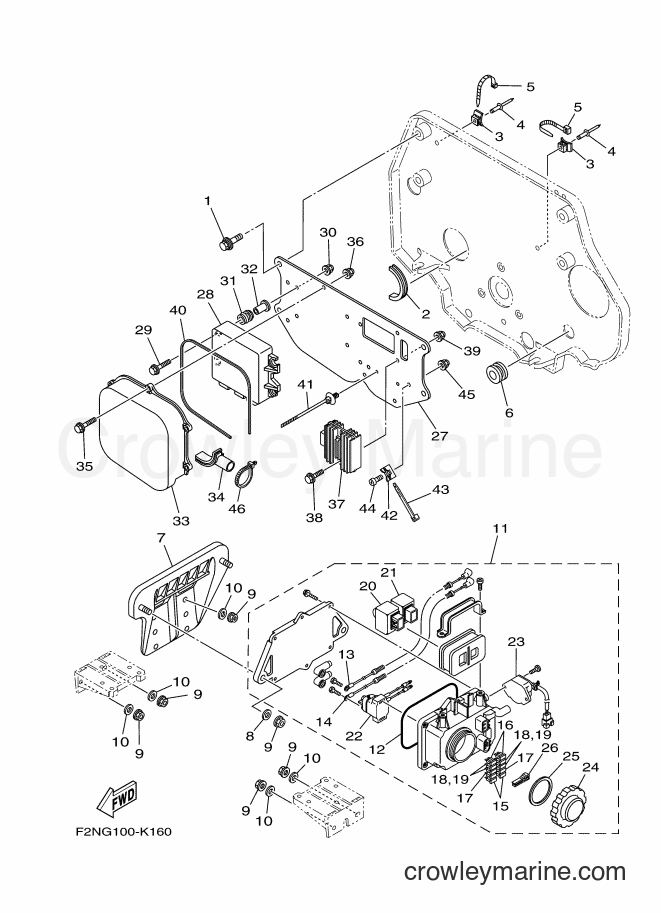 Yamaha Motors VX1100C-N (F2PJ) [010] - ELECTRICAL 1
