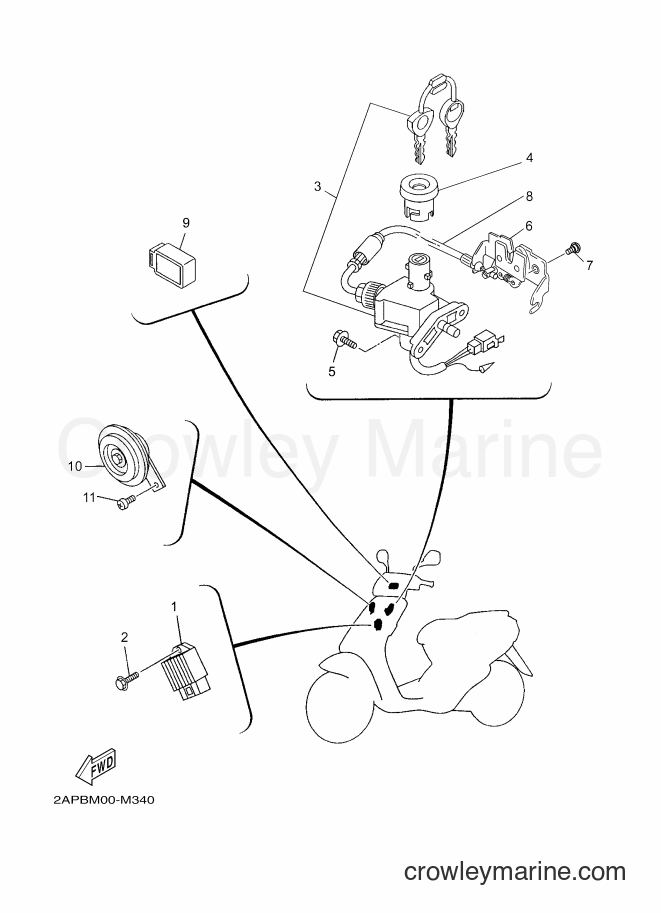 Yamaha Motors YN50 (2APD) [020] - ELECTRICAL 1