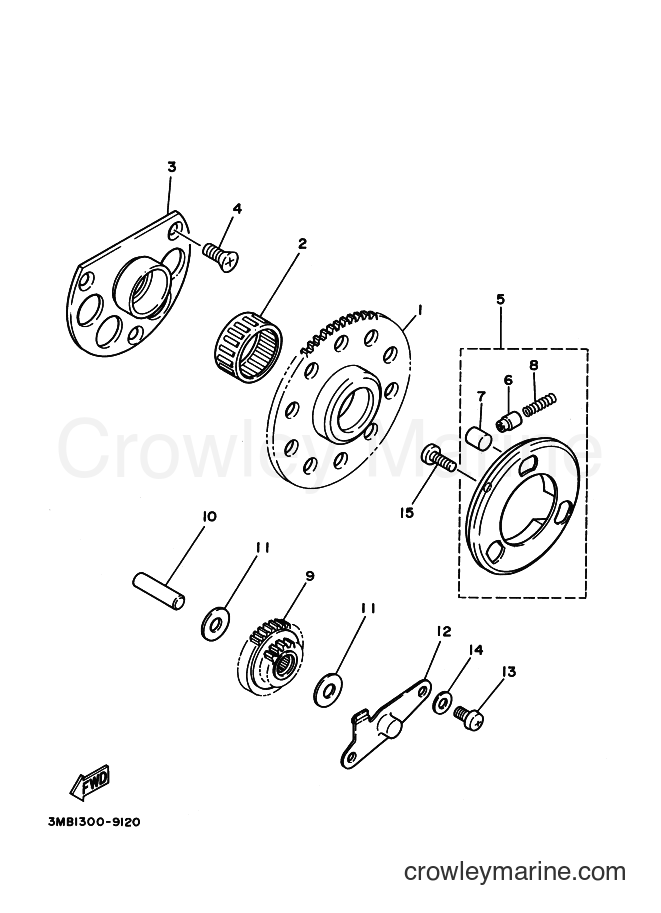 2000 Dirt Bike TDR125 - TDR125 (4GX8) [020] - STARTER CLUTCH