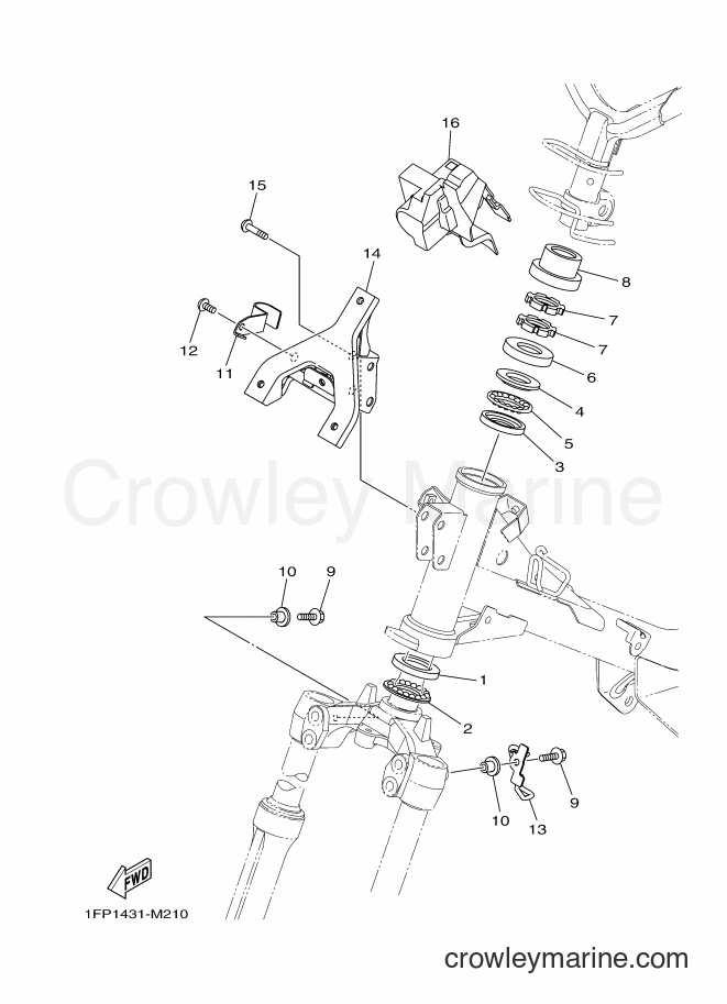 Yamaha Motors T115FLS (1FP1) [010] - STEERING 2