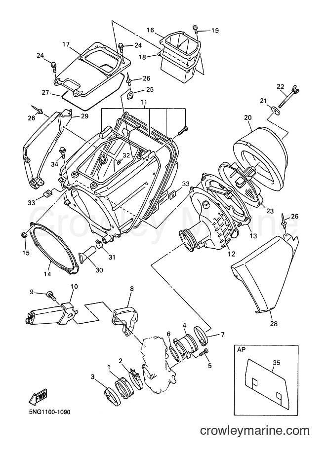 2001 Dirt Bike WR250F - WR250F (5PH2) [080] - INTAKE