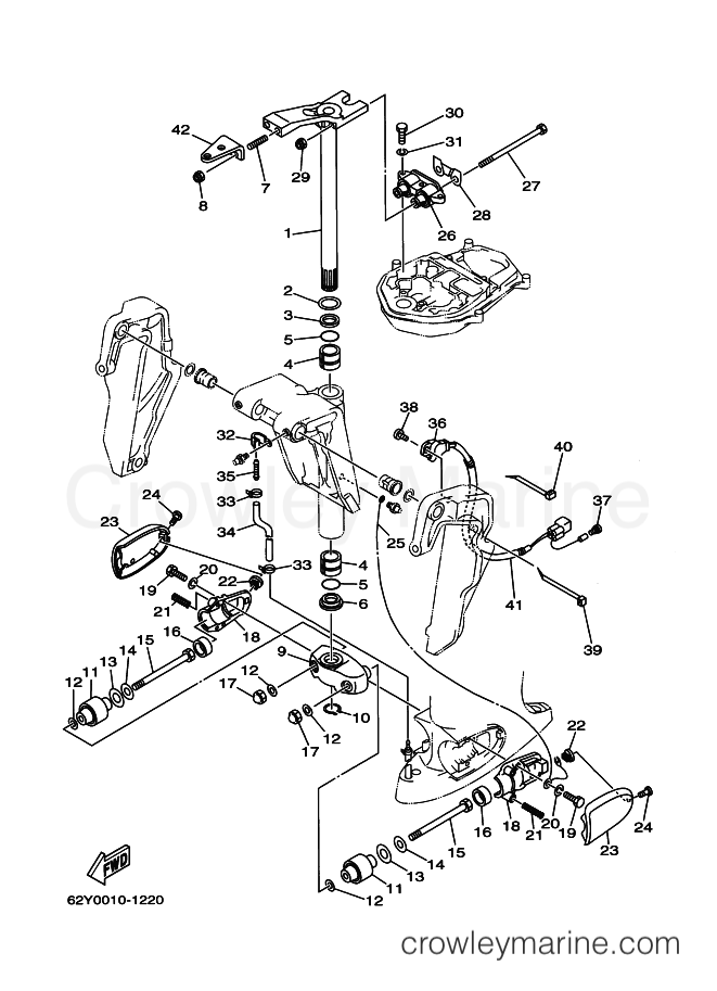 Yamaha Motors F50AED (62Y3) [090] - BRACKET 3
