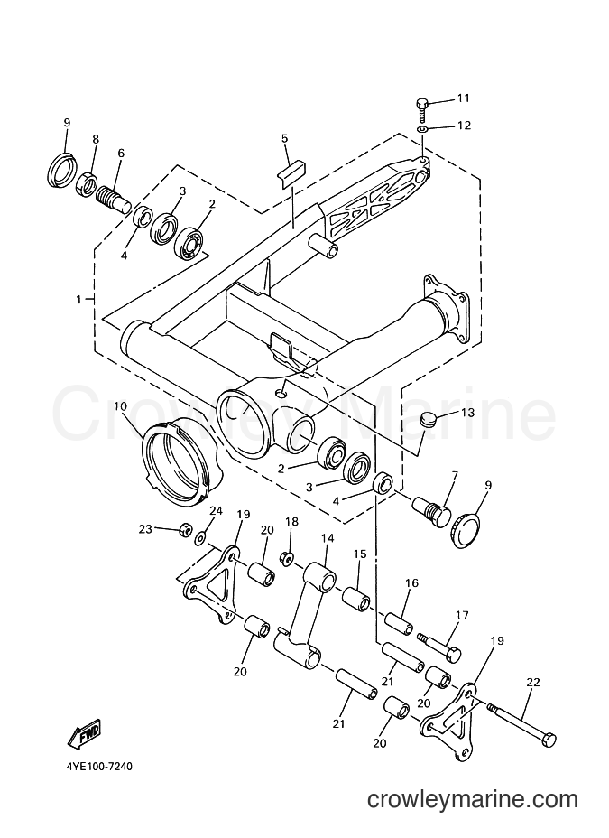 1998 Cruiser XVZ13AT - XVZ13AT (5EJ3) [020] - REAR ARM