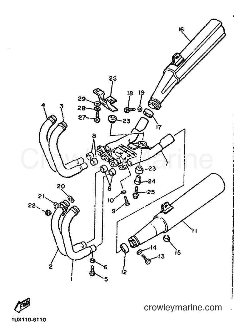 1987 Sport Bike FJ1200 - FJ1200 (1TX) [99A] - EXHAUST