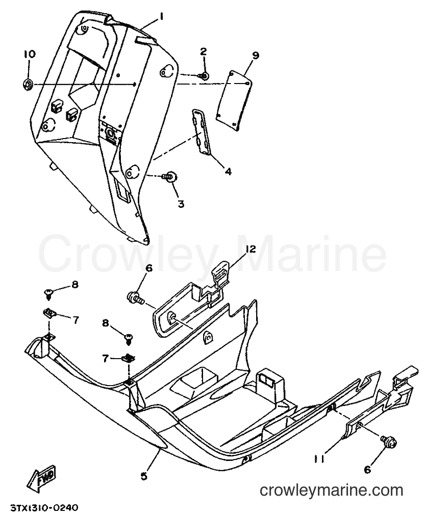 1990 Scooter CW50T - CW50T (3TX1) [999] - STAND & FOOTREST