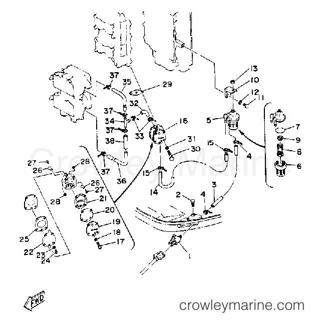Yamaha Motors 130ETXG - FUEL SYSTEM