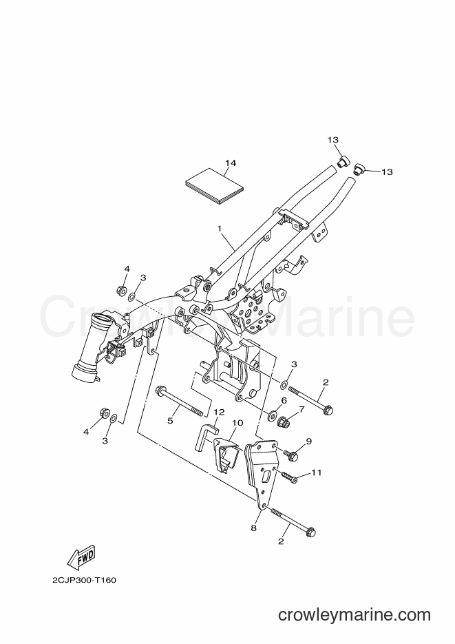 2018 Dirt Bike TT-R50E - TT-R50E (2CJP) [010] - FRAME