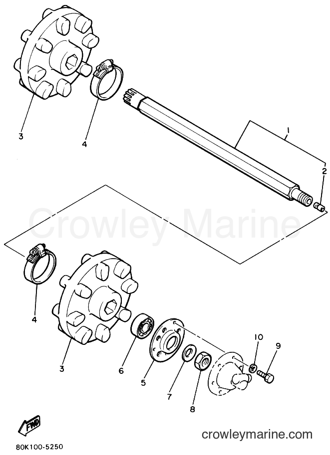 1990 Snowmobile PX480P - PX480P (87G1) [999] - TRACK DRIVE 1