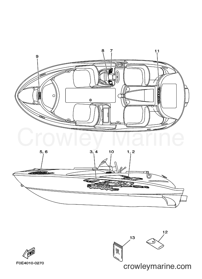 Yamaha Motors JET FOR 1430TR (66U1) [01B] - GRAPHICS