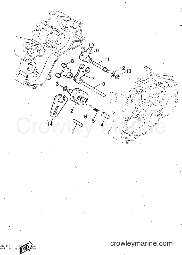 1997 Scooter DT50R - DT50R (5EC1) [999] - SHIFT CAM & FORK