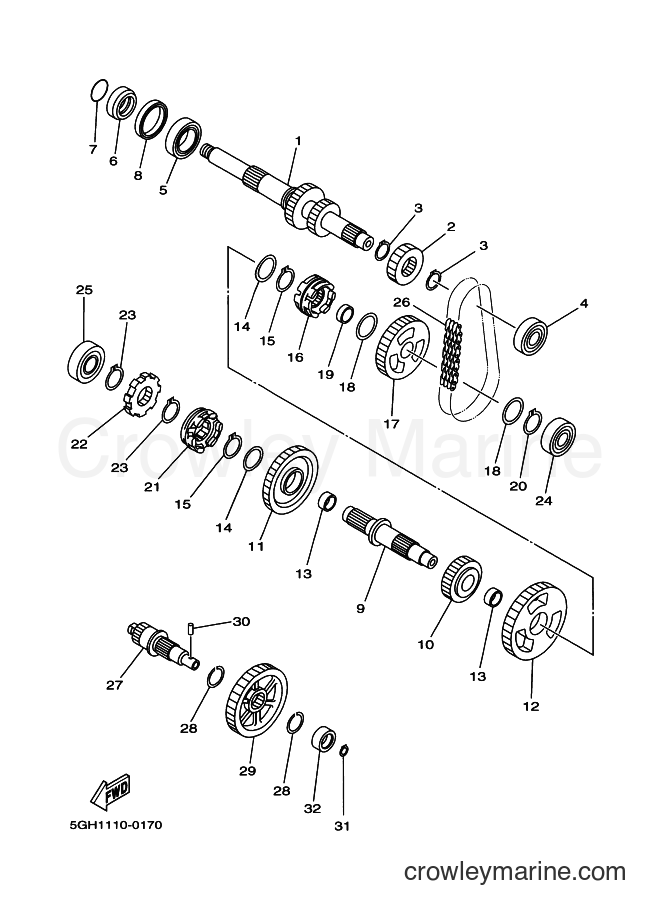 Yamaha Motors YFM400A (5HA3) [010] - TRANSMISSION