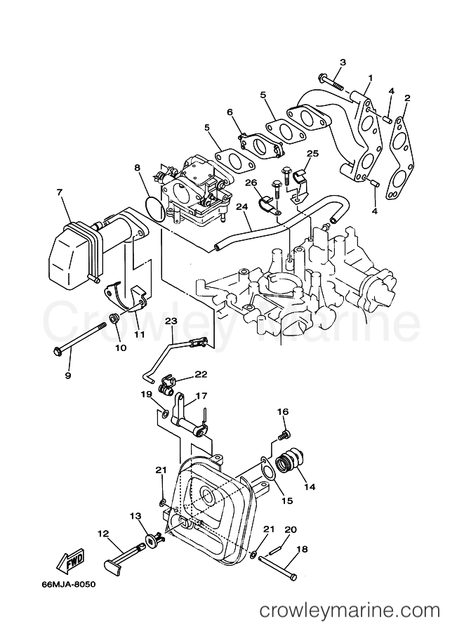 Yamaha Motors FT9.9D(MH) (66R) [010] - INTAKE