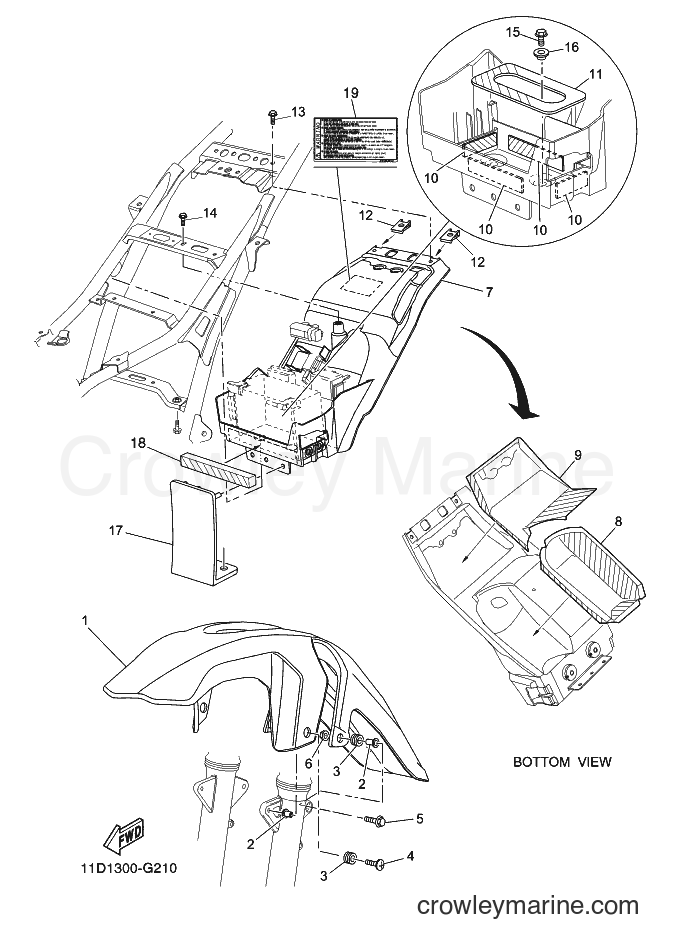 2008 Dirt Bike XT660Z - XT660Z (11D1) [010] - FENDER