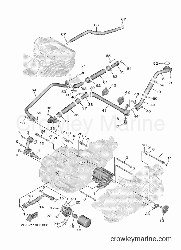 2018 Cruiser XV1900CFD - XV1900CFD (2DG6) [010] - OIL PUMP