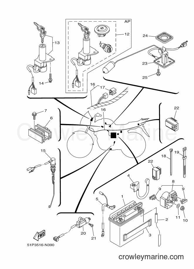 Yamaha Motors YBR125ESD (51P3) [010] - ELECTRICAL 1