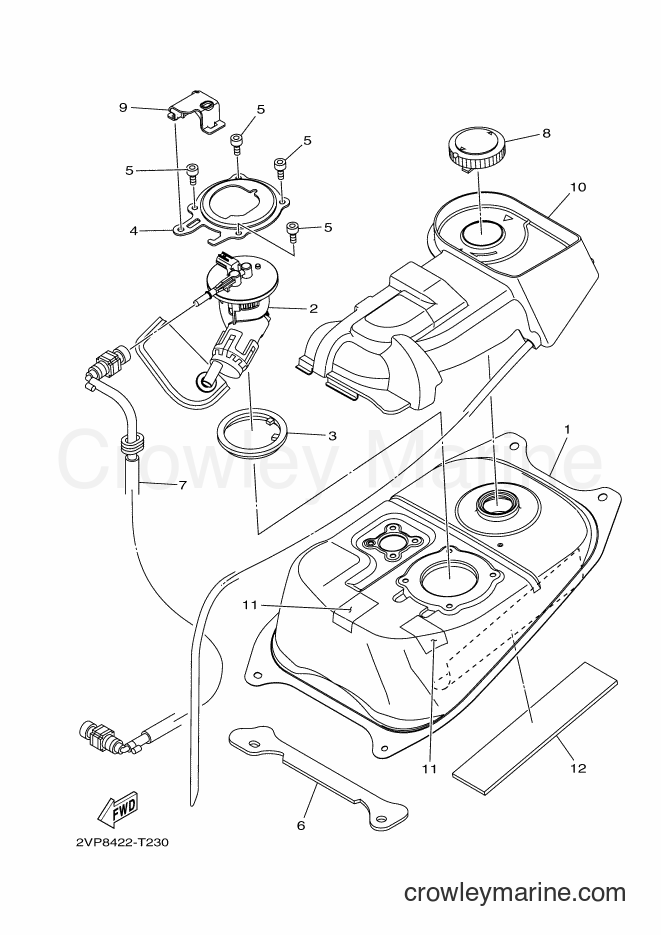 2018 Scooter T115FS-5 - T115FS-5 (2VP9) [010] - FUEL TANK
