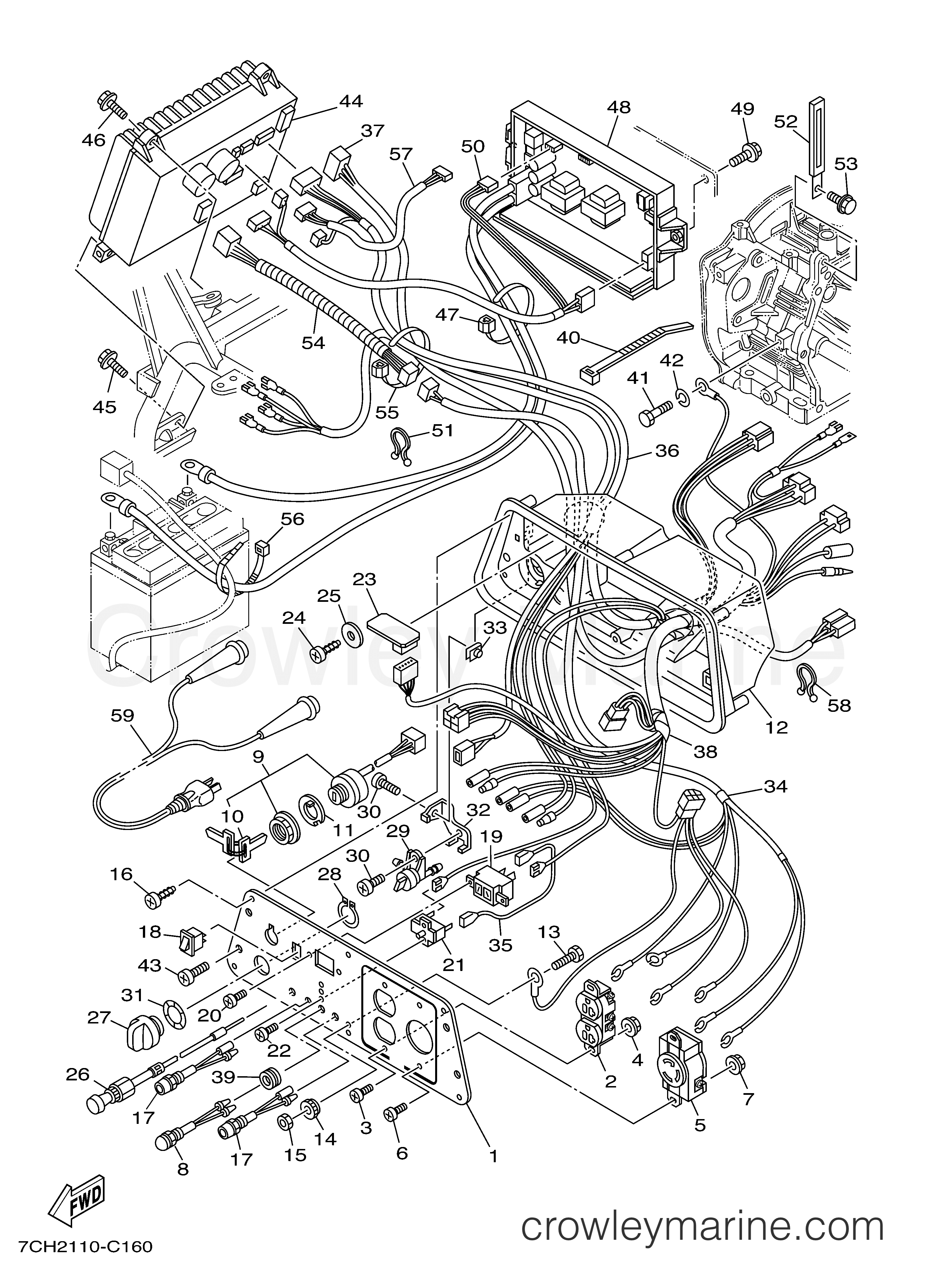 Yamaha Motors EF3000ISEBC - CONTROL BOX