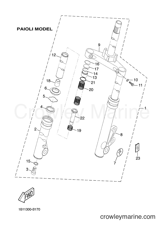 Yamaha Motors CW50 (5NT6) [010] - FRONT FORK 1