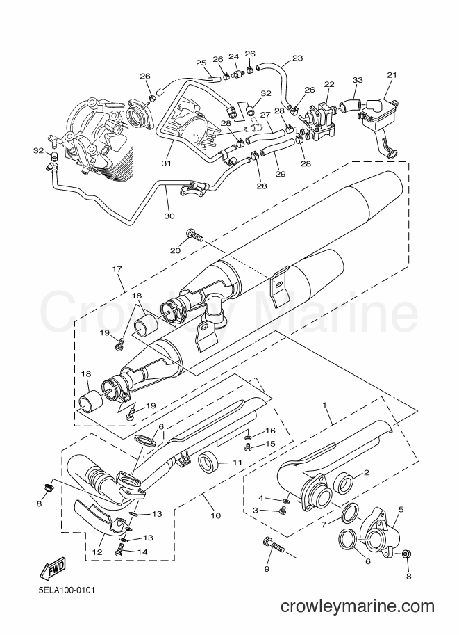 Yamaha Motors XVS1100 (5ELC) [010] - EXHAUST
