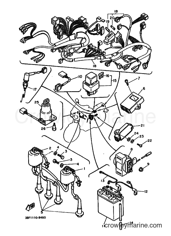 1988 Sport Bike FZR400 - FZR400 (3BF2) [010] - ELECTRICAL 1