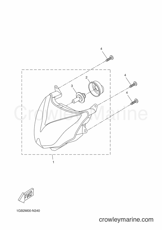 Yamaha Motors NS50F (1GB4) [020] - HEADLIGHT